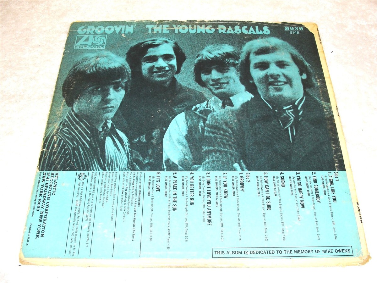 THE YOUNG RARCALS GROOVIN’ LP 2002 Groovin' by The Rascals (Record, 2002) for sale online | eBay