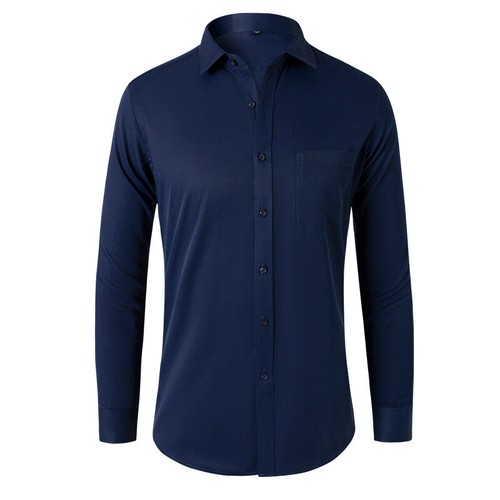 Men's Dress Shirts Long Sleeves Button Down Formal Business Casual Shirts Tops - Picture 7 of 18