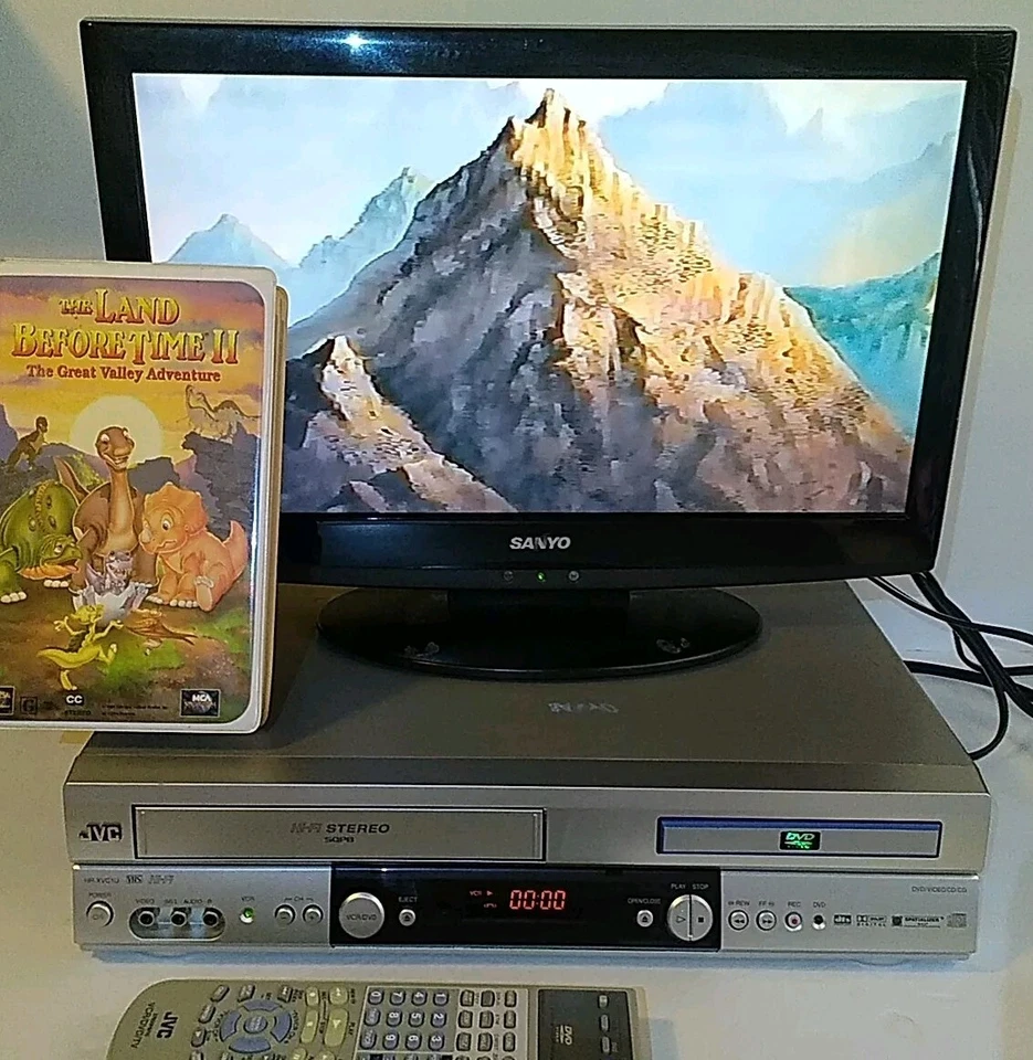 JVC HR-XVC1U DVD VCR Combo W/ Remote Hi-Fi Stereo 4 Head Works Super Clean Exc+ - Image 4 of 4