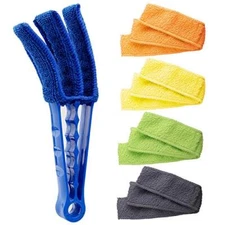 Window Blinds Duster Cleaning Brush Kit for Vertical Blinds Jalousie Car Vents