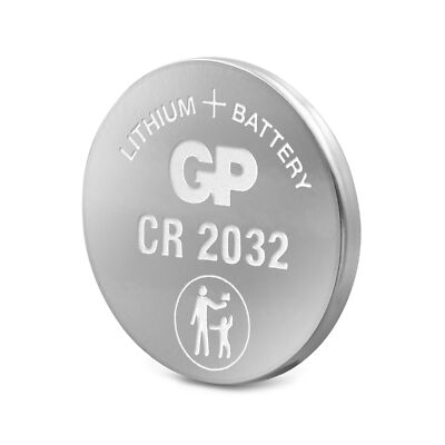 GP Batteries Lithium Manganese Dioxide Coin Cell CR CR2032 3V 220mAh