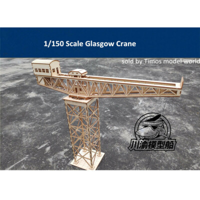 1/150 Scale Glasgow Crane Port Scene Dioram DIY Wooden Assembly Model Kit