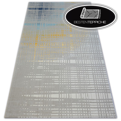 Modern Carpet Canvas Scandi Balta Low-Pile Sealed Woven Geometric Checked