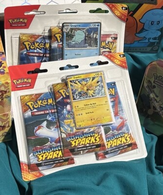 Pokemon Surging Sparks SV08 3-Pack Blister Set of 2! Brand New Sealed