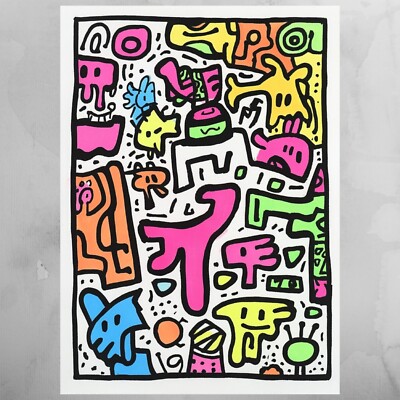 Doodle Art Poster Schöne Wanddeko Dekoration