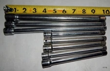 8 PCS Craftsman 10" OAL 6" OAL Socket Extensions 3/8" 3/4" Drive