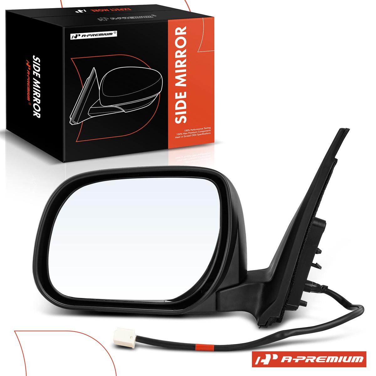 New Drivers Power Side View Mirror Glass Housing for 09-12 Toyota RAV4