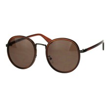 Women's Vintage Fashion Round Sunglasses Stylish Cute Double Frame UV400