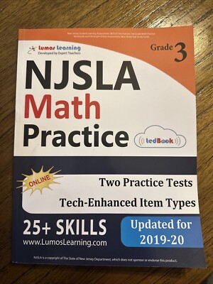Lumos Learning Njsla Math Grade 3(HAS NOT BEEN WRITTEN IN)