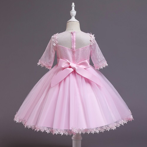 Flower Girls Kids Princess Dress Christmas Party Bridesmaid Wedding Tutu Gown - Picture 60 of 173