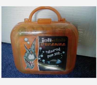 JELI DELI PIRANHA FARBSTIFT SET IM ETUI NAGELNEU SEHR SELTEN