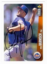 Pete Harnisch autographed baseball card (New York Mets) 1996 Upper Deck #624