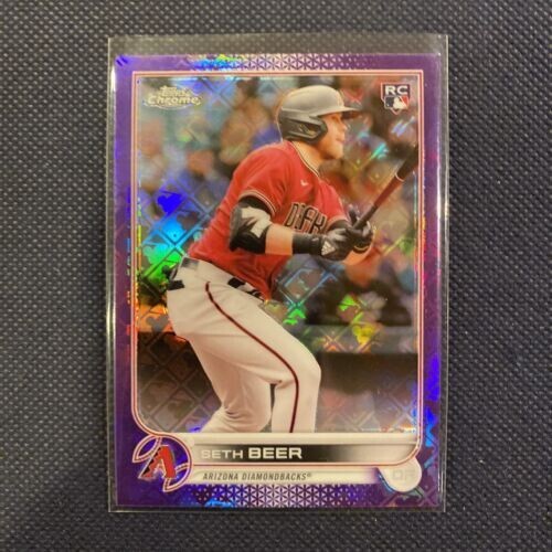 SETH BEER 2022 Topps Chrome Logofractor Diamondbacks RC Purple Refractor 225/250