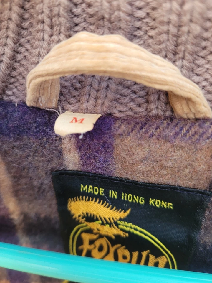 Abrigo Chaqueta Pana Vintage Foxrun Two Gale Gould Hong Kong M Chaqueta Retro Raro Foto 4 de 4