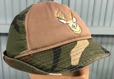 Vintage Winchester Hunting Hat 80s 90s Camo Snapback Trucker  Insulated Winchester Brown Camouflage SnapBack display picture 1