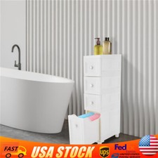 Narrow Slim Storage Cabinet, Bathroom Organizer Bathroom Floor Storage Cabinet