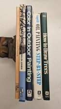 Lot of 5 Painting Books: Painting Trees/Outdoor/Nature/Oil/Controlled