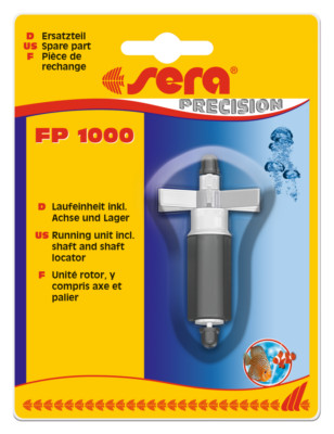 Sera Laufeinheit inkl. Achse und Lager f. sera FP 1000 Ersatzteil Aquarium Pumpe