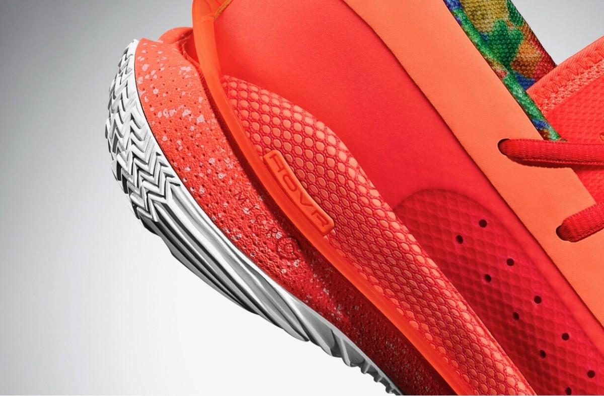 NEW UNDER ARMOUR Sour Patch Kids Curry 7 Peach Plasma Basketball Shoes Mens 11.5 Under Armour Curry 7 Sour Patch Kids Peach Special Edition  main image 3