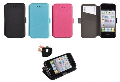 ^ 3 Leder-Imitat Book Case Flexi Hülle Handy Tasche Nokia Lumia 540 Microsoft
