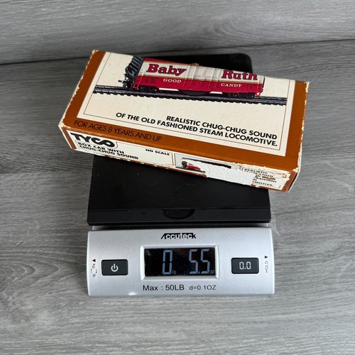 HO Scale TYCO Plug Door Box Car Baby Ruth Hi Cube 5324 Chug Chug Painted Red - Picture 13 of 13