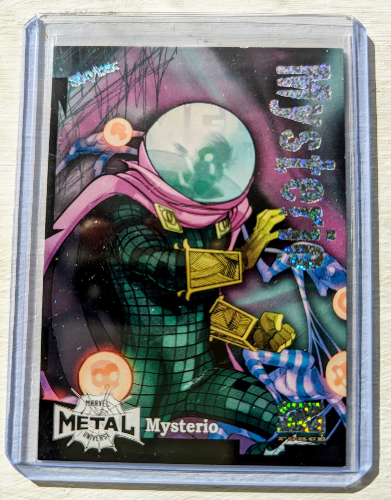 2022 Marvel Metal Universe Spider-Man Z-Force Rave 65/100 Mysterio Z50