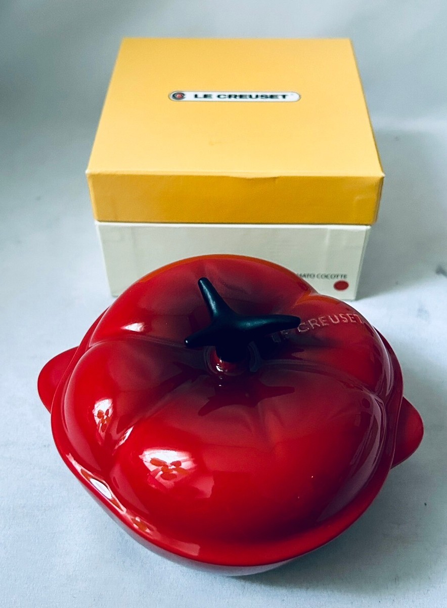 Le Creuset Tomato Mini Cocotte Petite Stoneware Dutch Oven