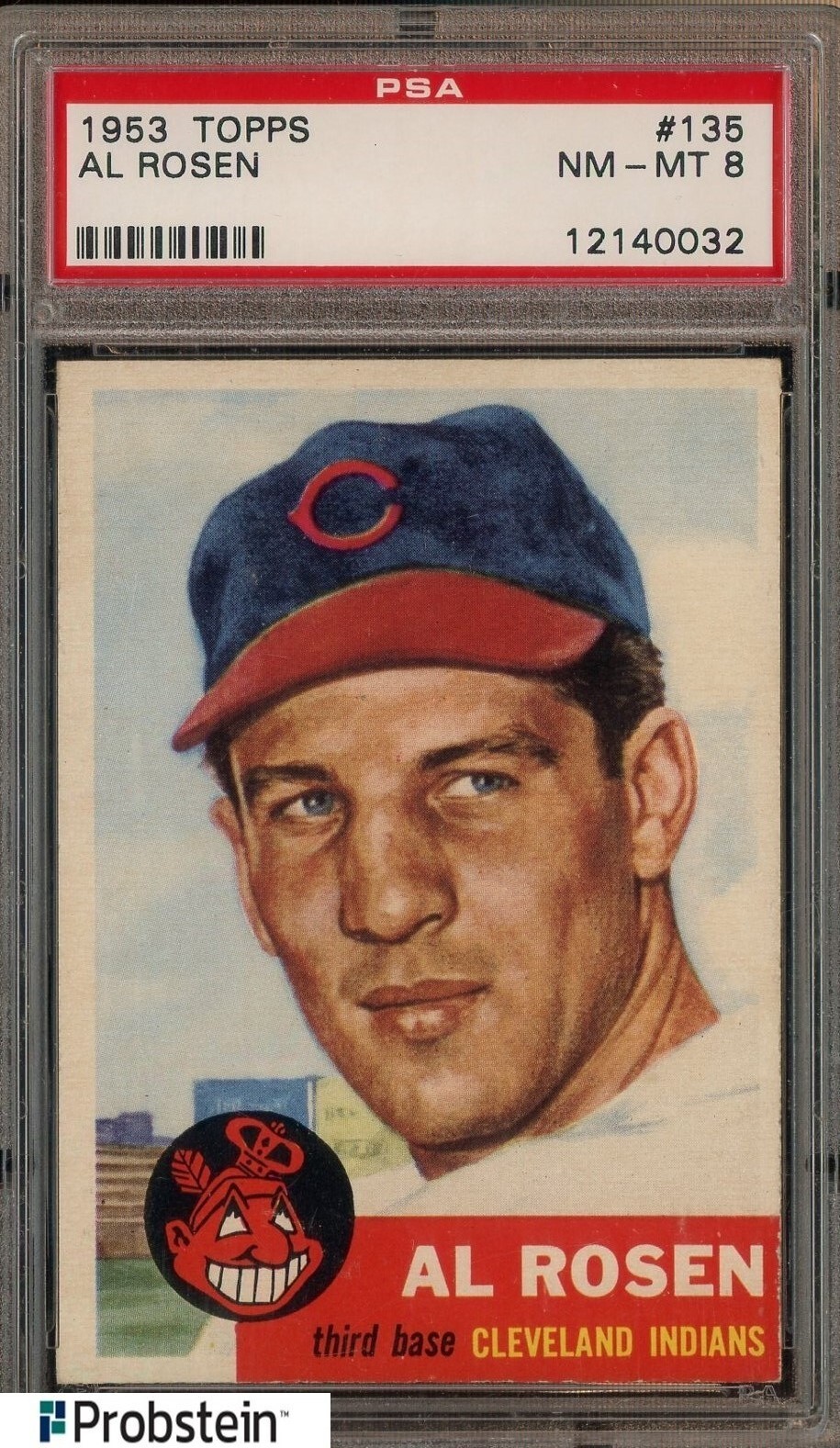 1953 Topps #135 Al Rosen Cleveland Indians PSA 8 NM-MT
