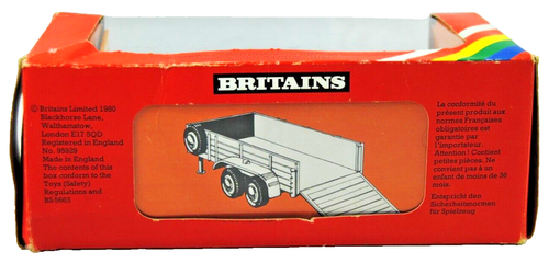 Nr MINT 1981 Britains 1:32 Farm 9533 TURGUOISE SALOP LOW-LOADER ANIMAL Trailer - Picture 21 of 24