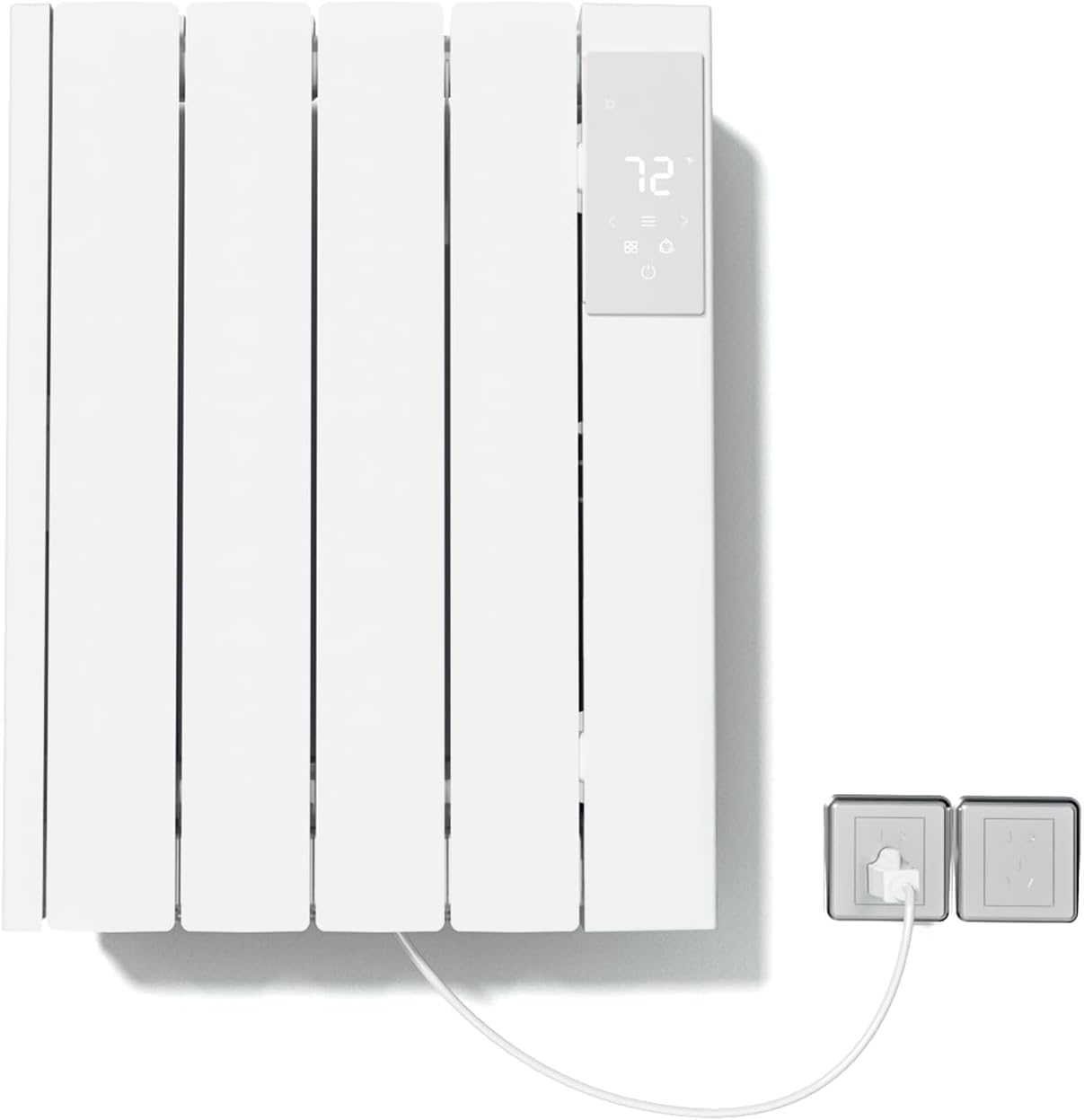 800W Electric Panel Heater-Convection Wall Heaters for Indoor Use, Ultra-Quiet,