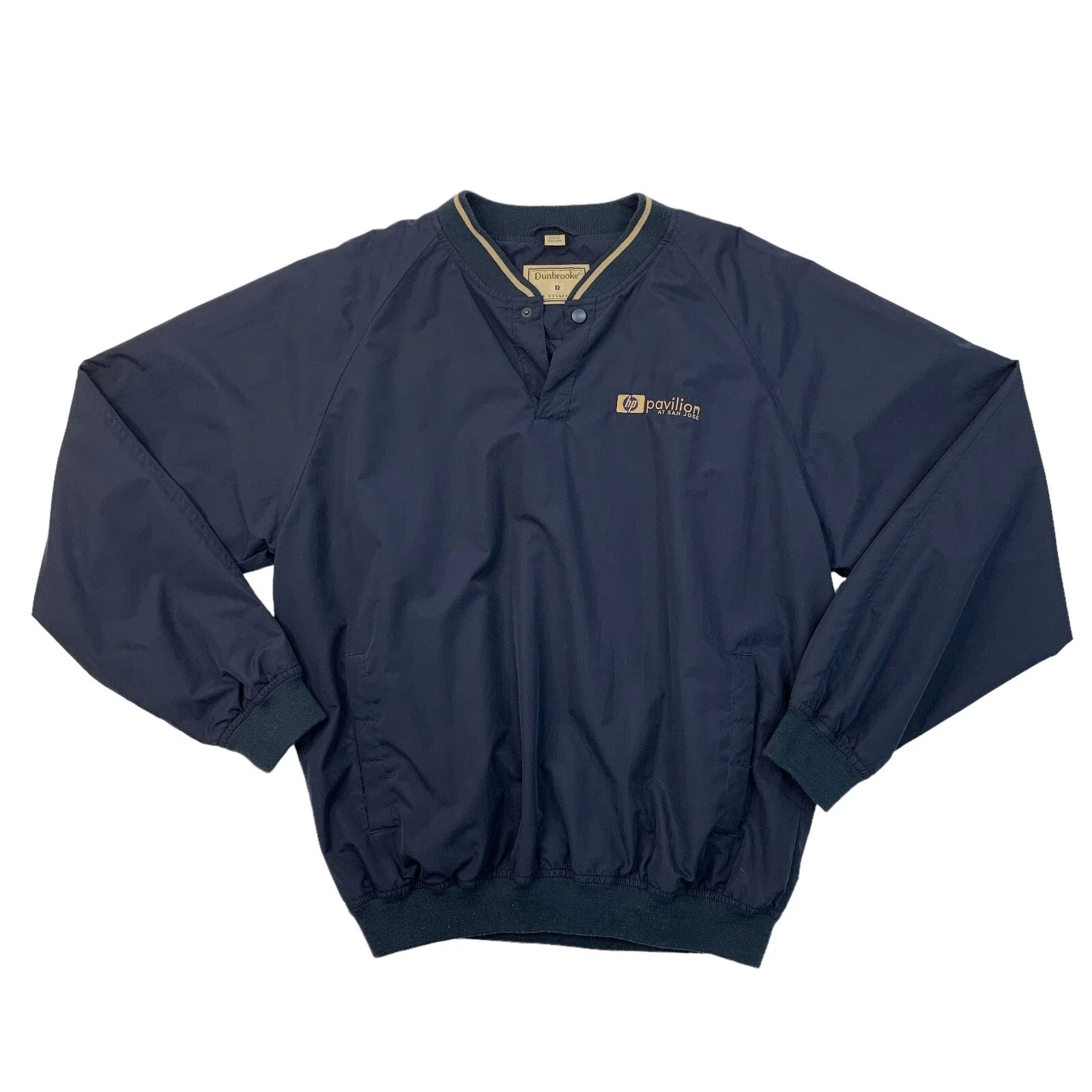 Vintage Dunbrooke Windbreaker Mens L Large Storm Blue Club Collection Waterproof