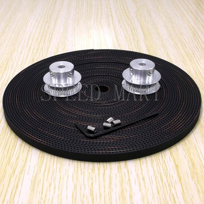 2 x GT2 Timing Pulleys 36T 8mm Bore for RepRap Prusa Mendel 3D Printer & 2m Belt