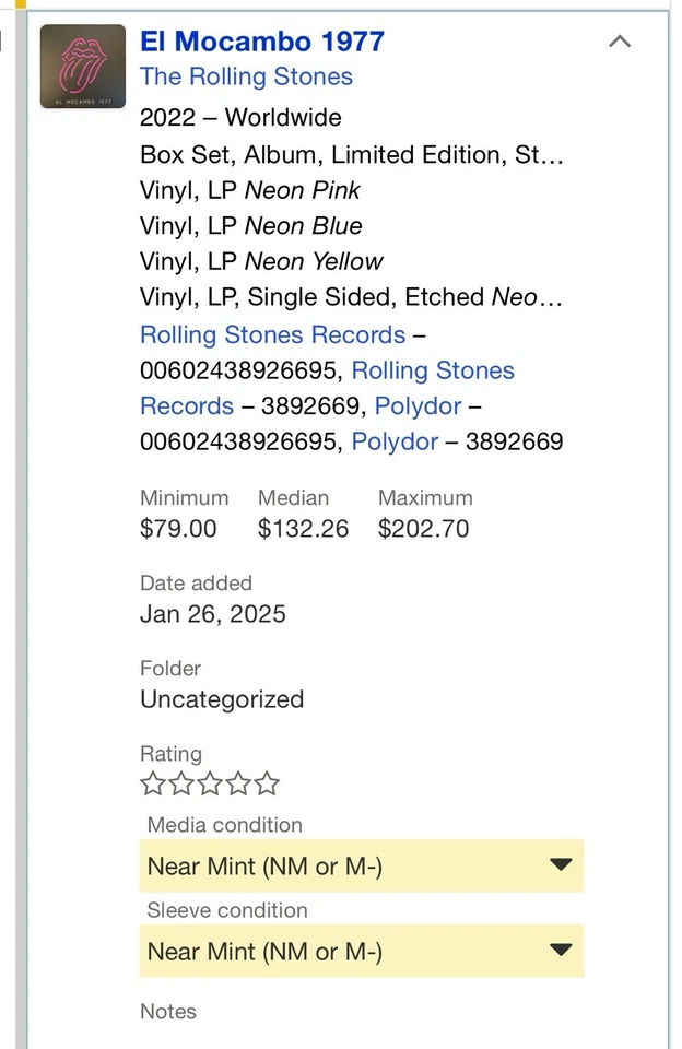 “EL MOCAMBO 1977” THE ROLLING STONES Vinyl, 2022). Shrink /hype Sticker. NM 4LP Foto 2 de 4