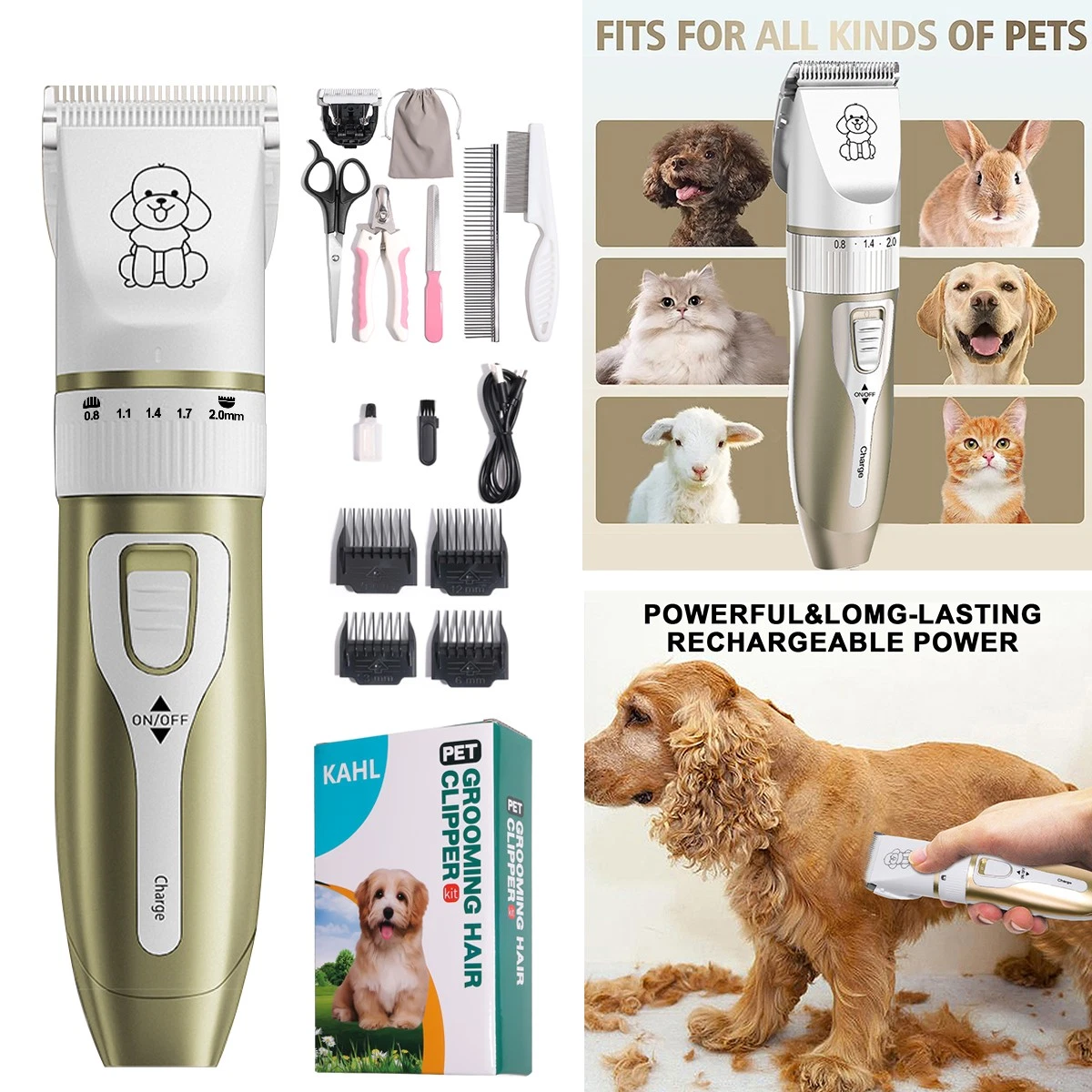 Professional Pet Cat Dog Clippers Grooming Comb Kit Hair Trimmer Cordless Shaver
Opens in a new wind