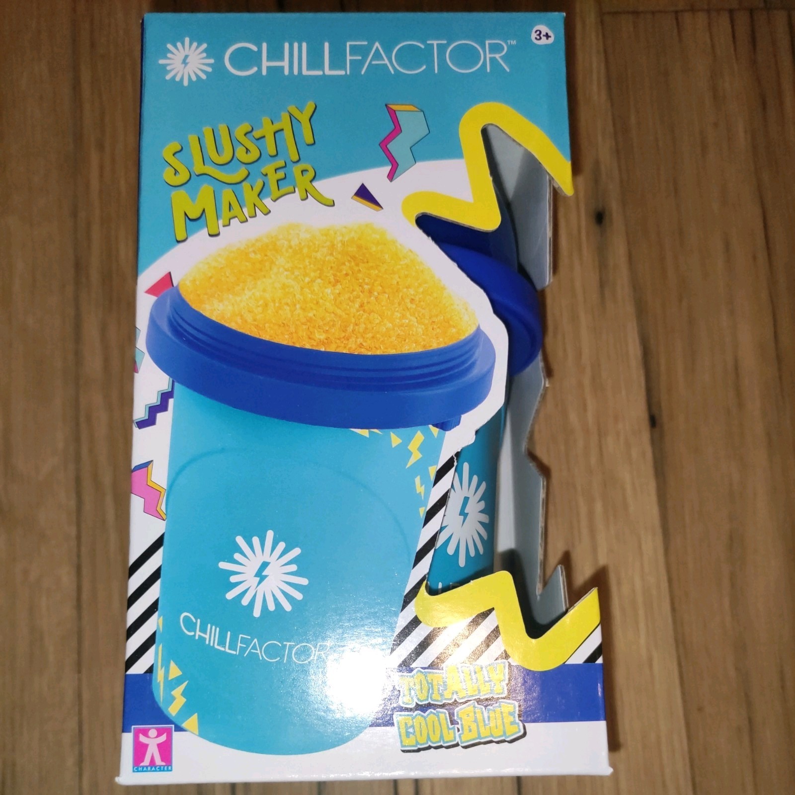 ChillFactor Slushy Maker Reusable Homemade Slushies Squeeze Cup Blue