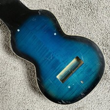 Blue Hawaiian Guitar DIY Project, Tiger Maple...