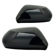 Rear View Mirror Cover Cap Fit For 2018-2024 Hybrid Camry 2024 2023 Black