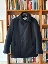 Schott Navy Pea Coat Size 44 Regular in New Navy