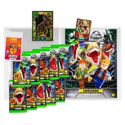 Lego Jurassic World Serie 3 Trading Cards 1 Leere Sammelmappe + 10 Booster Bonus
