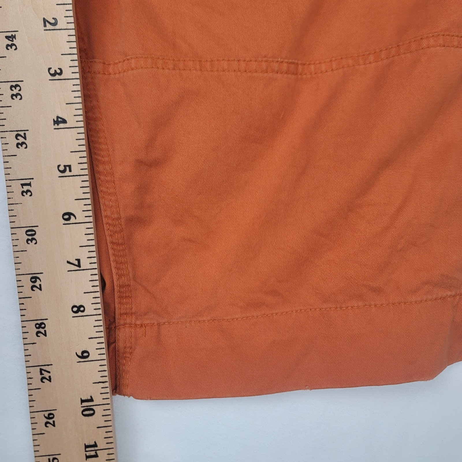 Polo Ralph Lauren Cargo Shorts Men's Size 44B Orange 100% Cotton 10" Inseam Y2K thumbnail 4