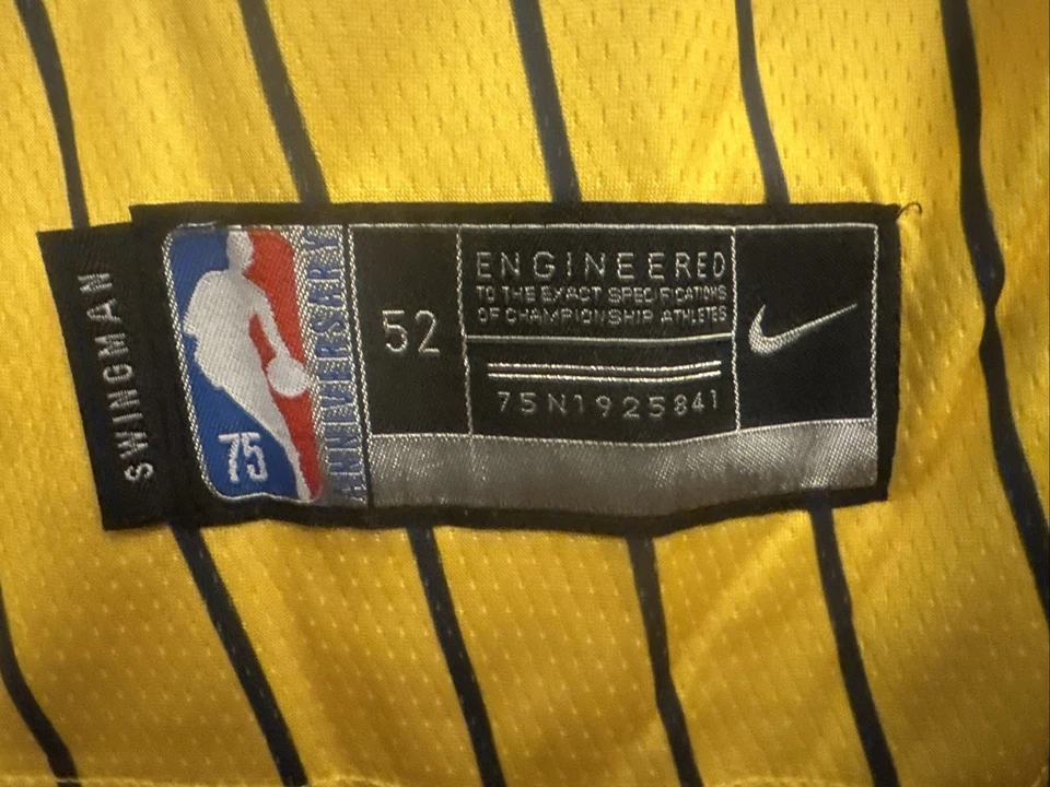 Stephen Jackson Jersey XL 52 Nike Indiana Pacers Jersey NWOT All Sewn - Изображение 4 из 4