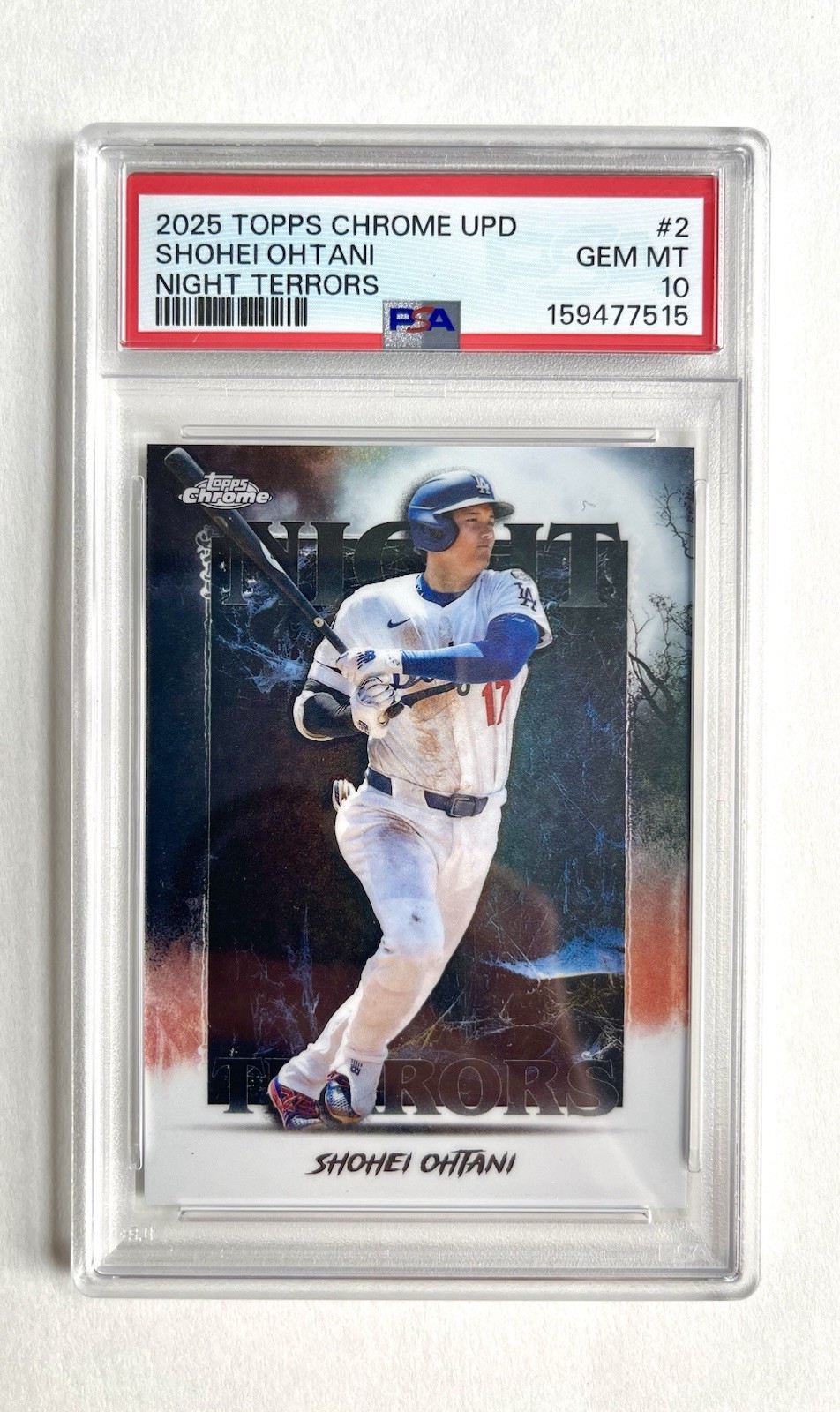 2025 Topps Chrome Update Night Terrors Shohei Ohtani #NT-2 PSA 10