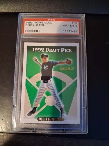 1993 Topps Gold Derek Jeter #98 Rookie RC PSA 8 New York Yankees HOF