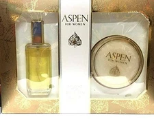 Aspen Cologne Spray 1.25oz & Dusting Powder 1.75oz Women’s 2-Pc Gift Set Rare