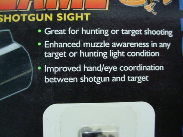 HI-VIZ - Flame Shotgun Sight- #FL2005R- New !!