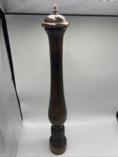 MF Florence Italy Oversize Pepper Mill Grinder 25” Large RARE Hand Turned Wood