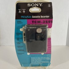 Sony TCM-359V Portable Cassette Recorder /Player Tested