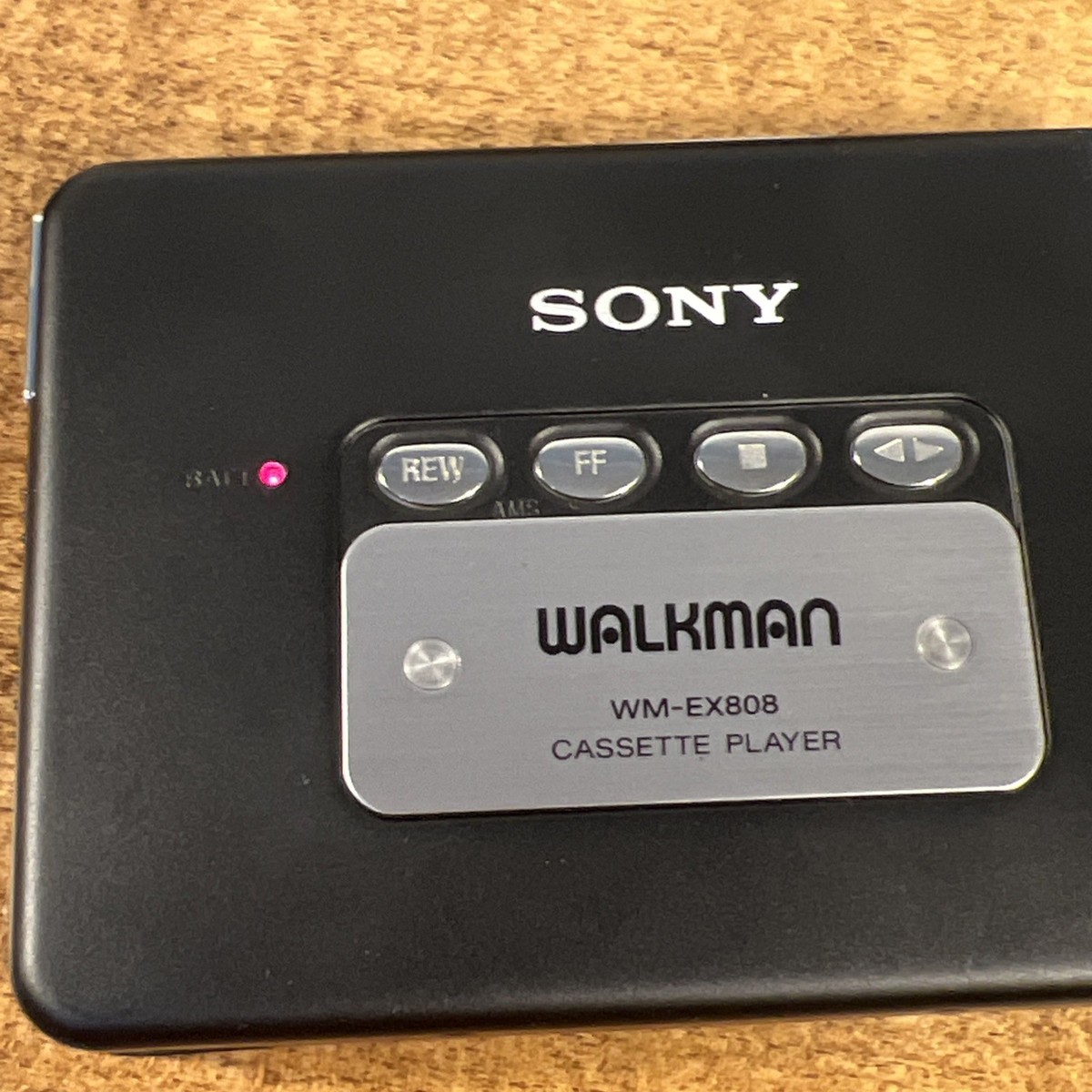 SONY WM-EX808 Walkman Cassette Player Black W/ Box & Accessories
