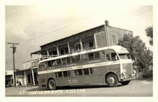WICKENBURG AZ Arizona Greyhound Lines DOUBLE DECKER BUS RPPC  Postcard COPY