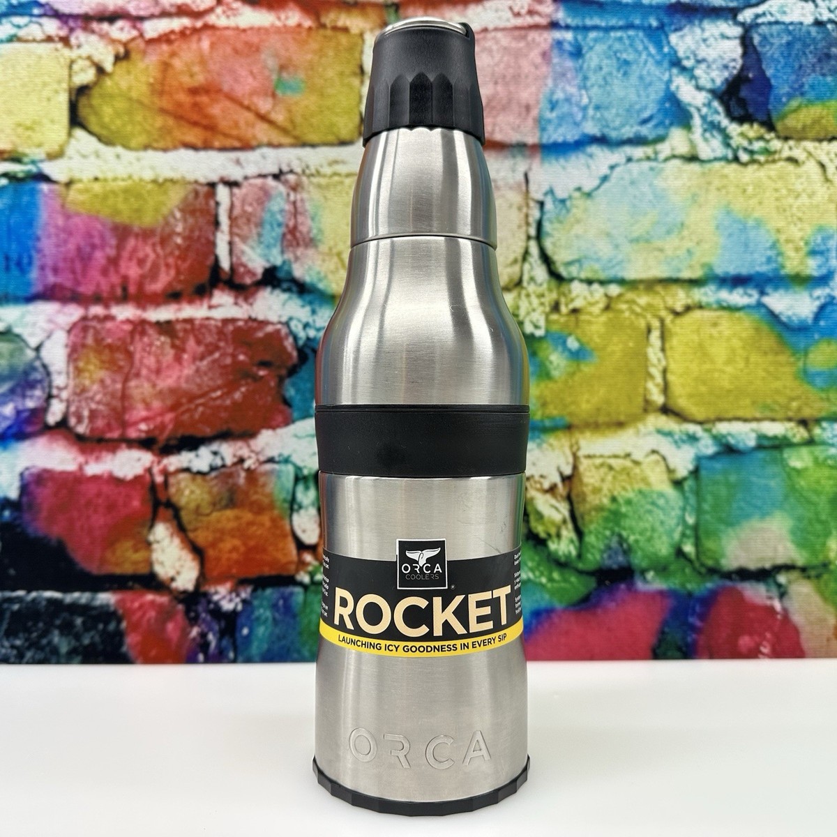 ORCA Rocket Bottle Can Holder Dual Insulation Stainless Steel